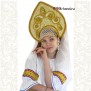Кокошник Дея, золотистый - фото 2